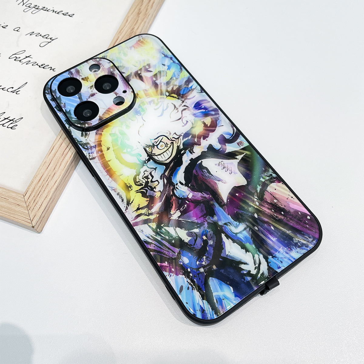 Intelligente Bunt Leuchtende Case für iPhone 15 Pro Max - Luffy Design