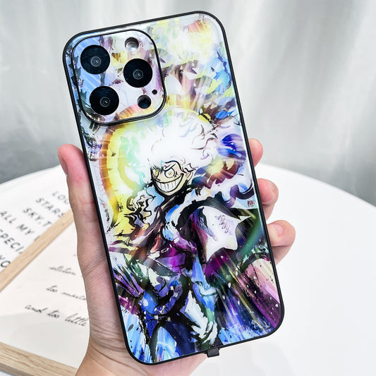 Intelligente Bunt Leuchtende Case für iPhone 15 Pro Max - Luffy Design
