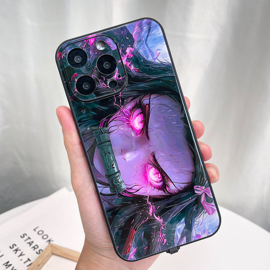 Intelligente Leuchtende Case für iPhone 15 Pro Max - Nezuko Kamado Design