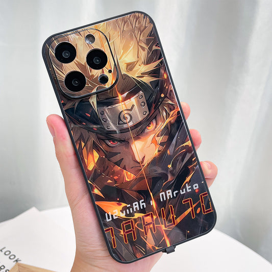 Intelligente Bunt Leuchtende Case für iPhone 15 Pro Max - Naruto Design
